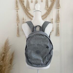 Kipling grey 14” backpack small size bag nylon kids school preschool travel